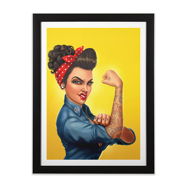 Rosie The Riveter Framed Art Print