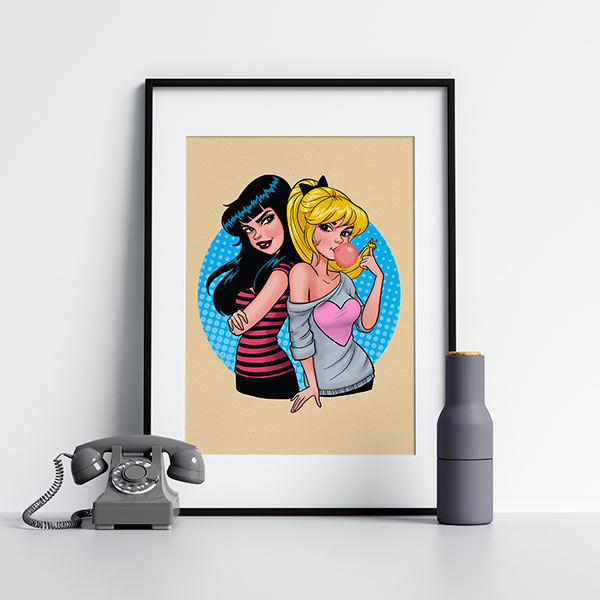Betty and Veronica Print
