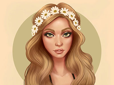 With Flowers In Her Hair”/></a>
							<a href=
