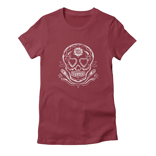 Sugar Skull Womens T-Shirt