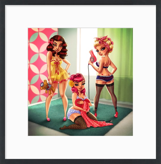 Sleep Over Art Print